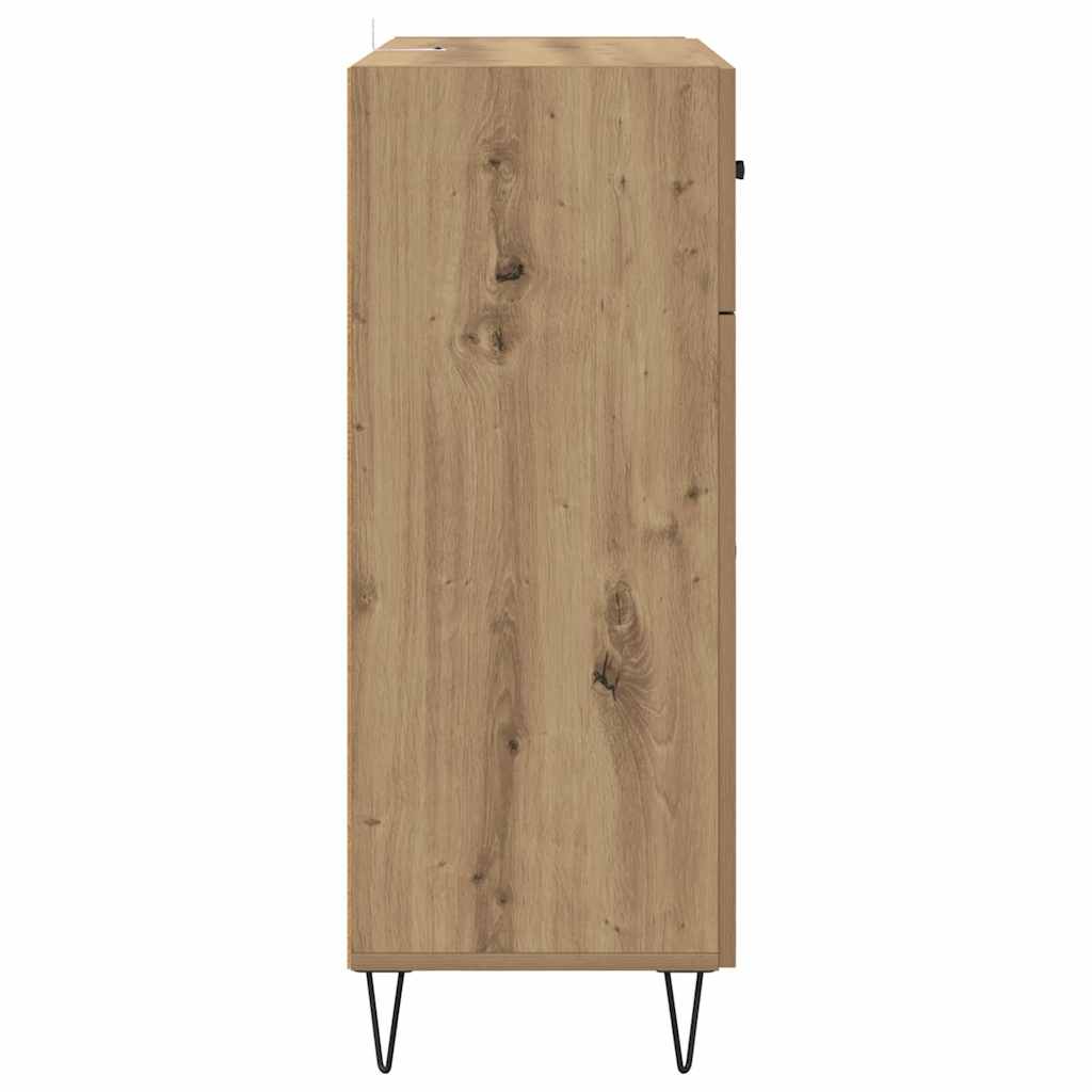 Bufet Stejar Artizanal 69,5 x 34 x 90 cm Lemn compozit — imaginea 8