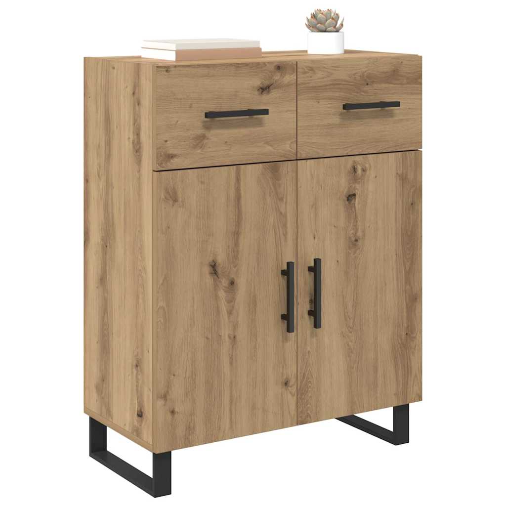 Bufet Stejar Artizanal 69,5 x 34 x 90 cm Lemn compozit — imaginea 4