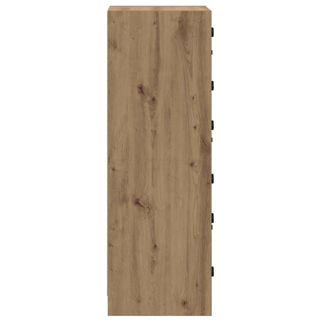 Bufet Stejar Artizanal 35 x 37 x 109 cm Lemn compozit — imaginea 8
