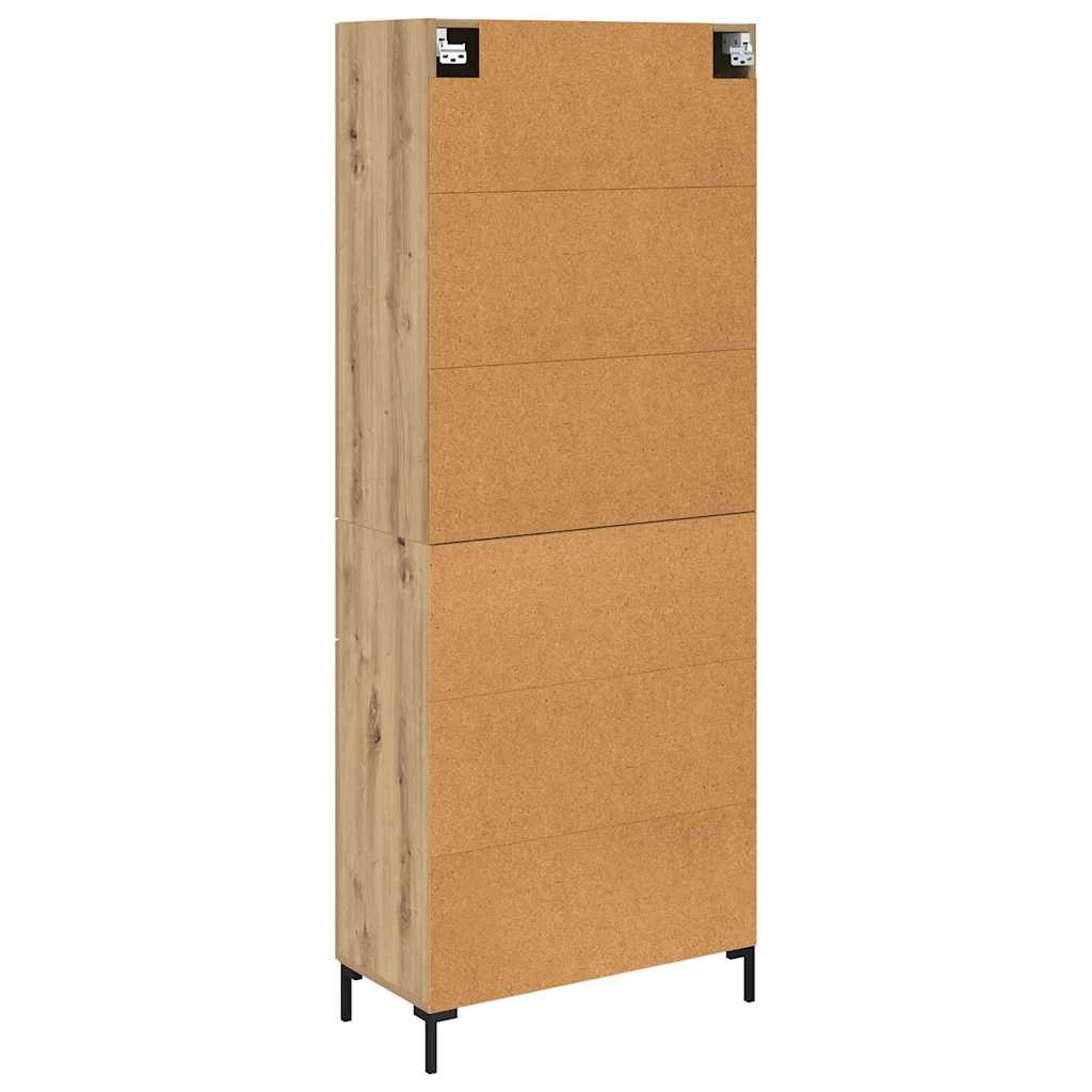 Bufet Stejar Artizanal 69,5 x 34 x 180 cm Lemn compozit — imaginea 11