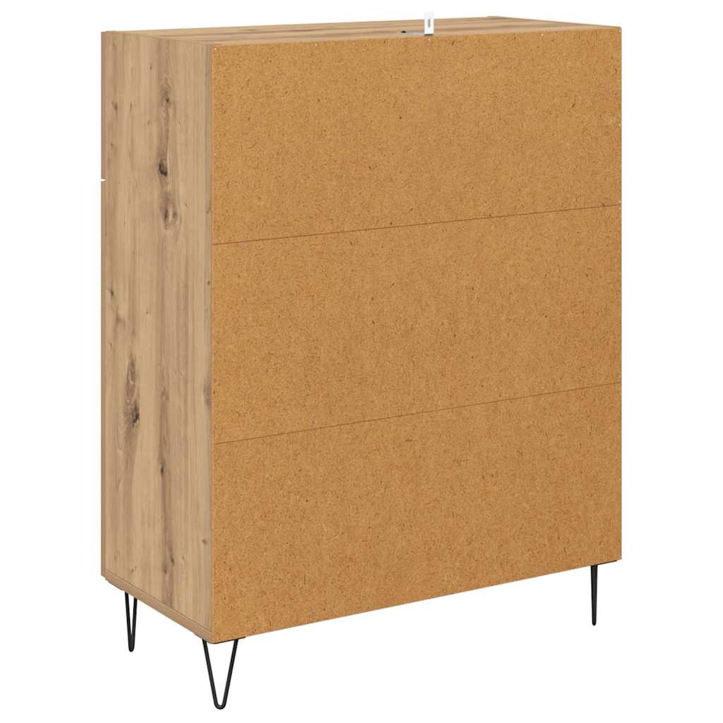 Bufet Stejar Artizanal 69,5 x 34 x 90 cm Lemn compozit — imaginea 9