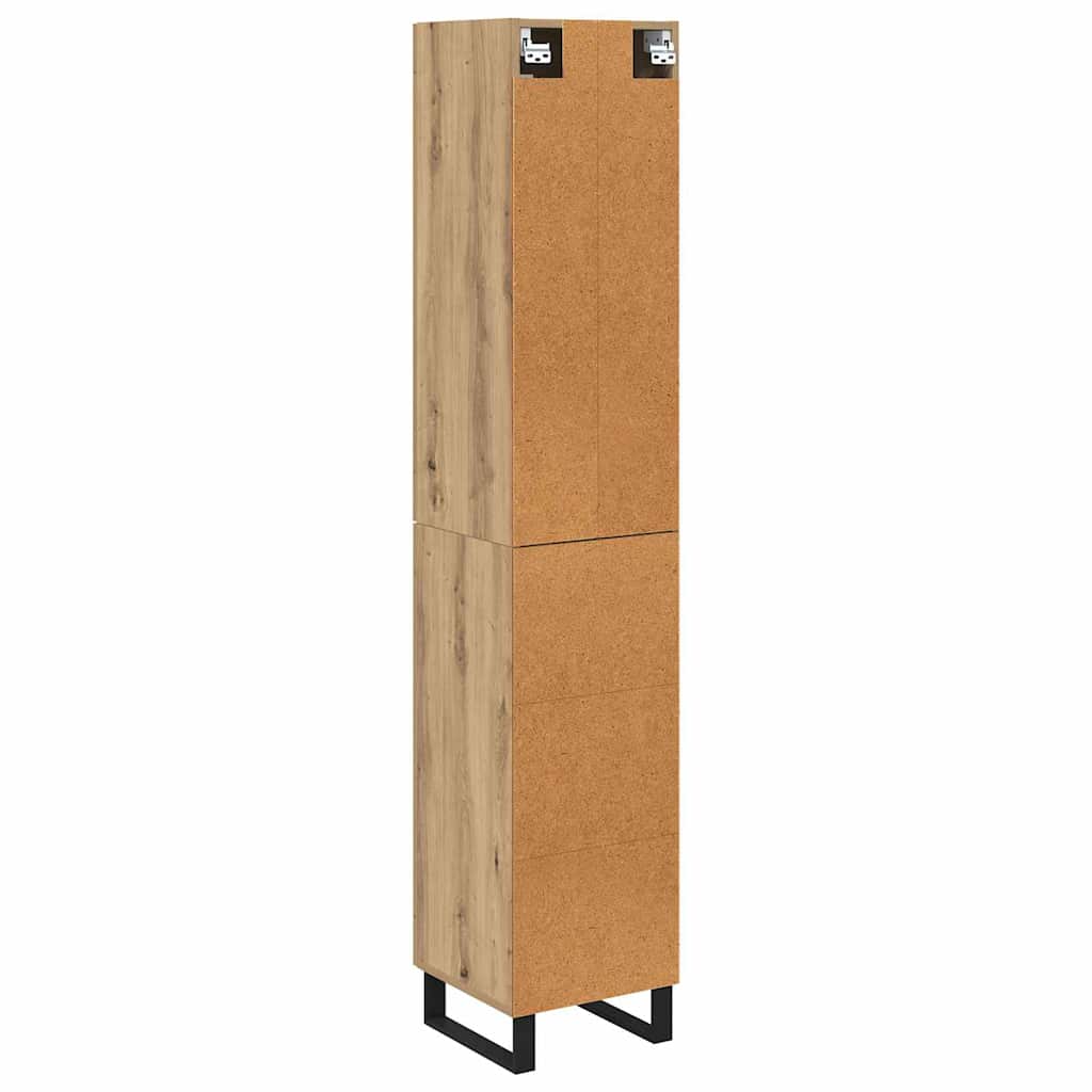 Bufet Stejar Artizanal 69,5 x 34 x 180 cm Lemn compozit — imaginea 11