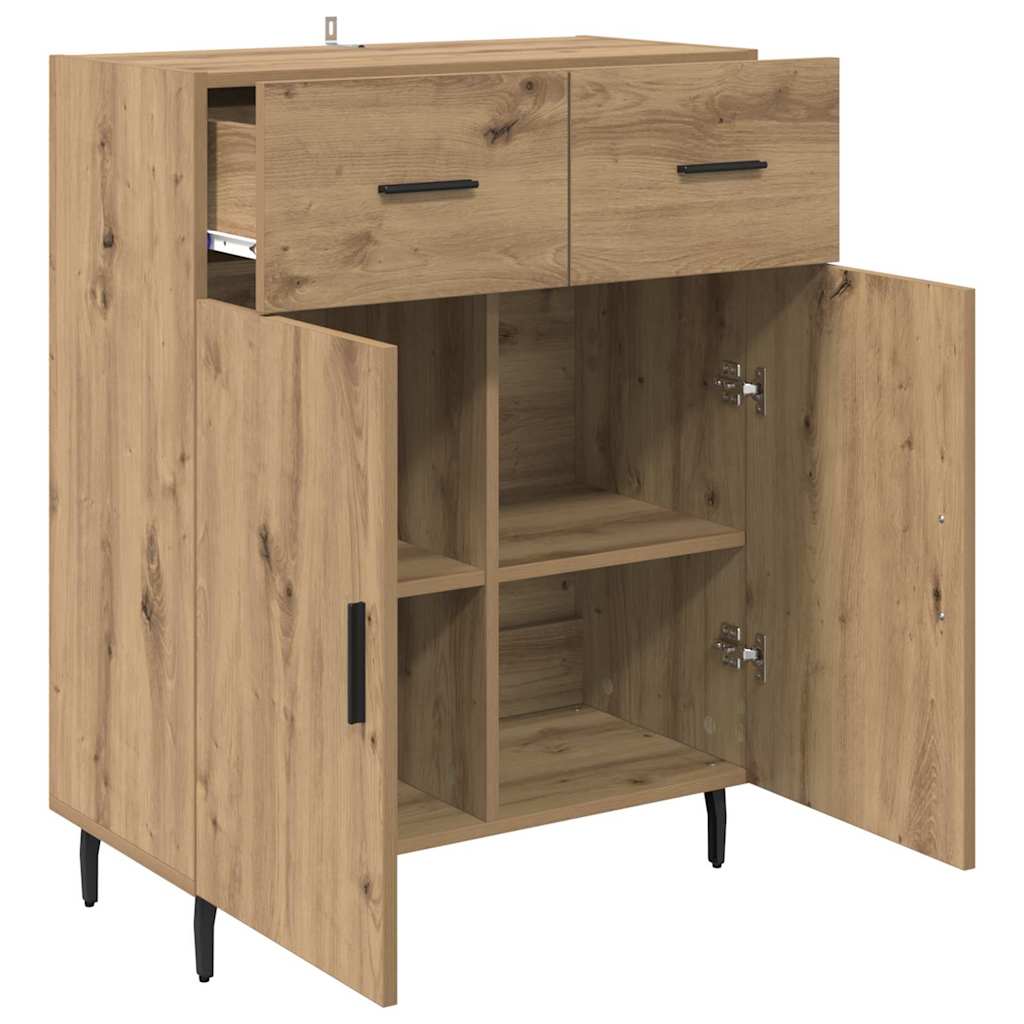 Bufet Stejar Artizanal 69,5 x 34 x 90 cm Lemn compozit — imaginea 6