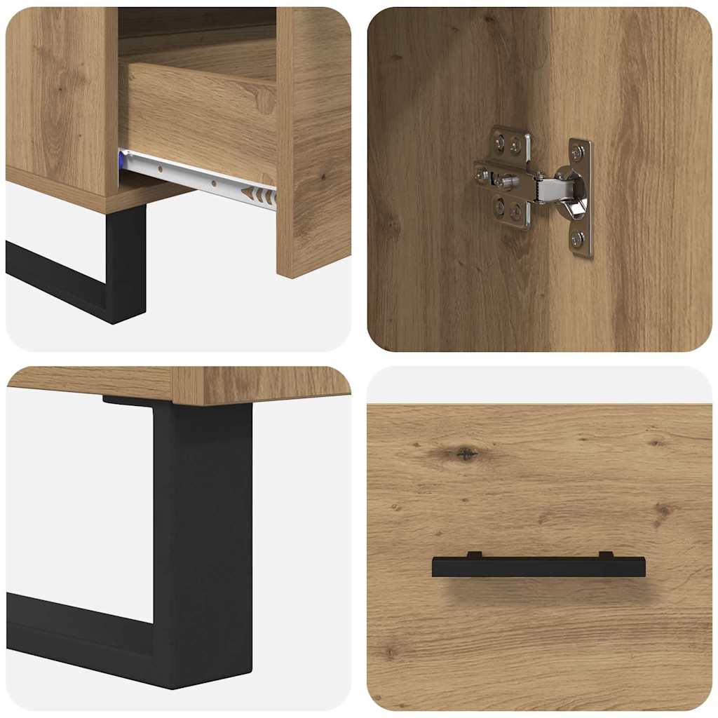 Bufet Stejar Artizanal 69,5 x 30 x 115 cm Lemn compozit — imaginea 10