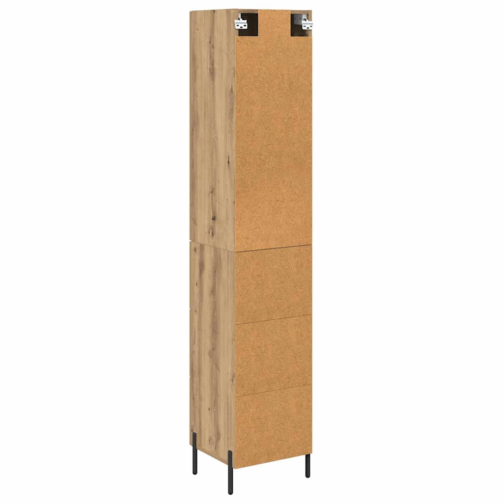 Bufet Stejar Artizanal 34,5 x 34 x 180 cm Lemn compozit — imaginea 3