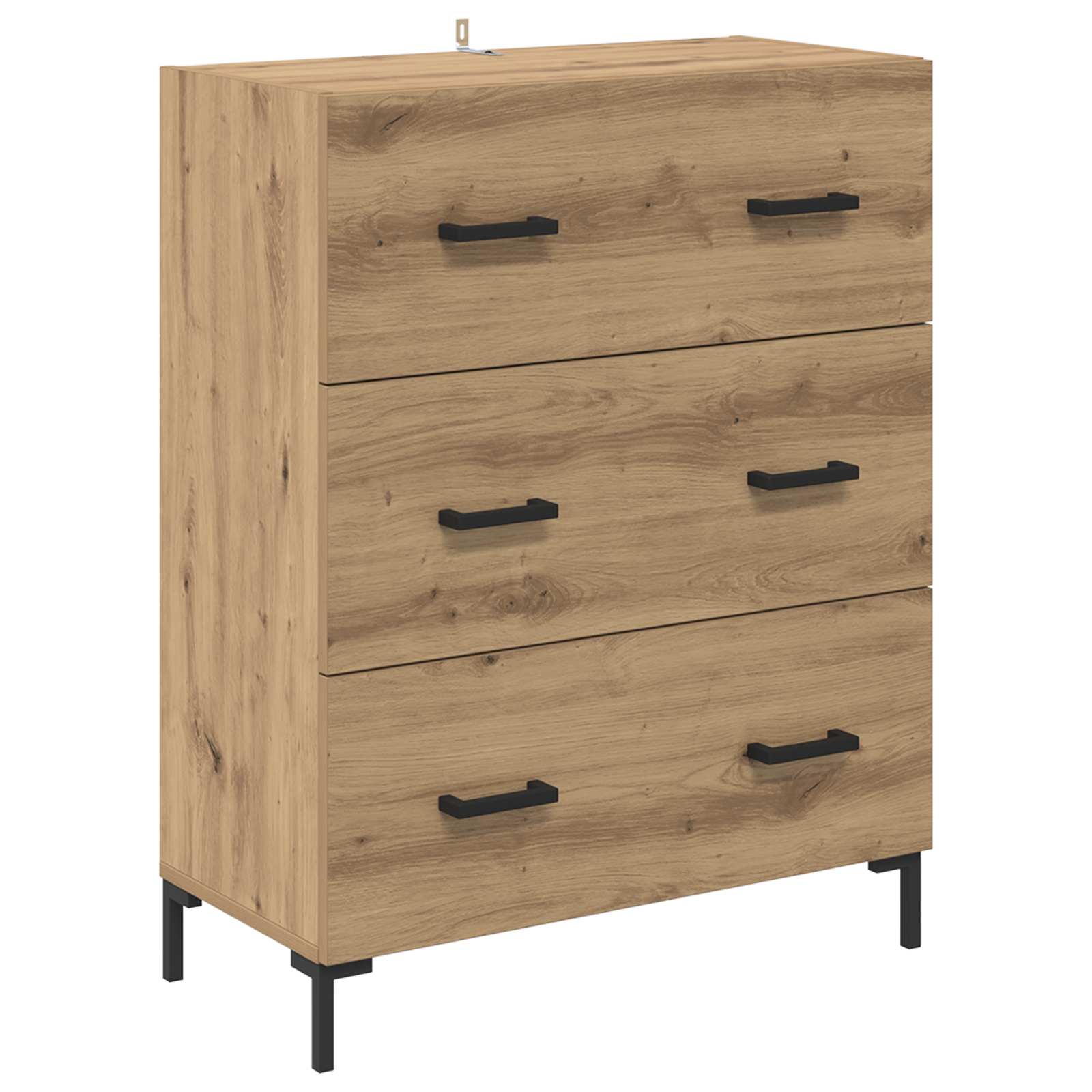 Bufet Stejar Artizanal 69,5 x 34 x 180 cm Lemn compozit — imaginea 7