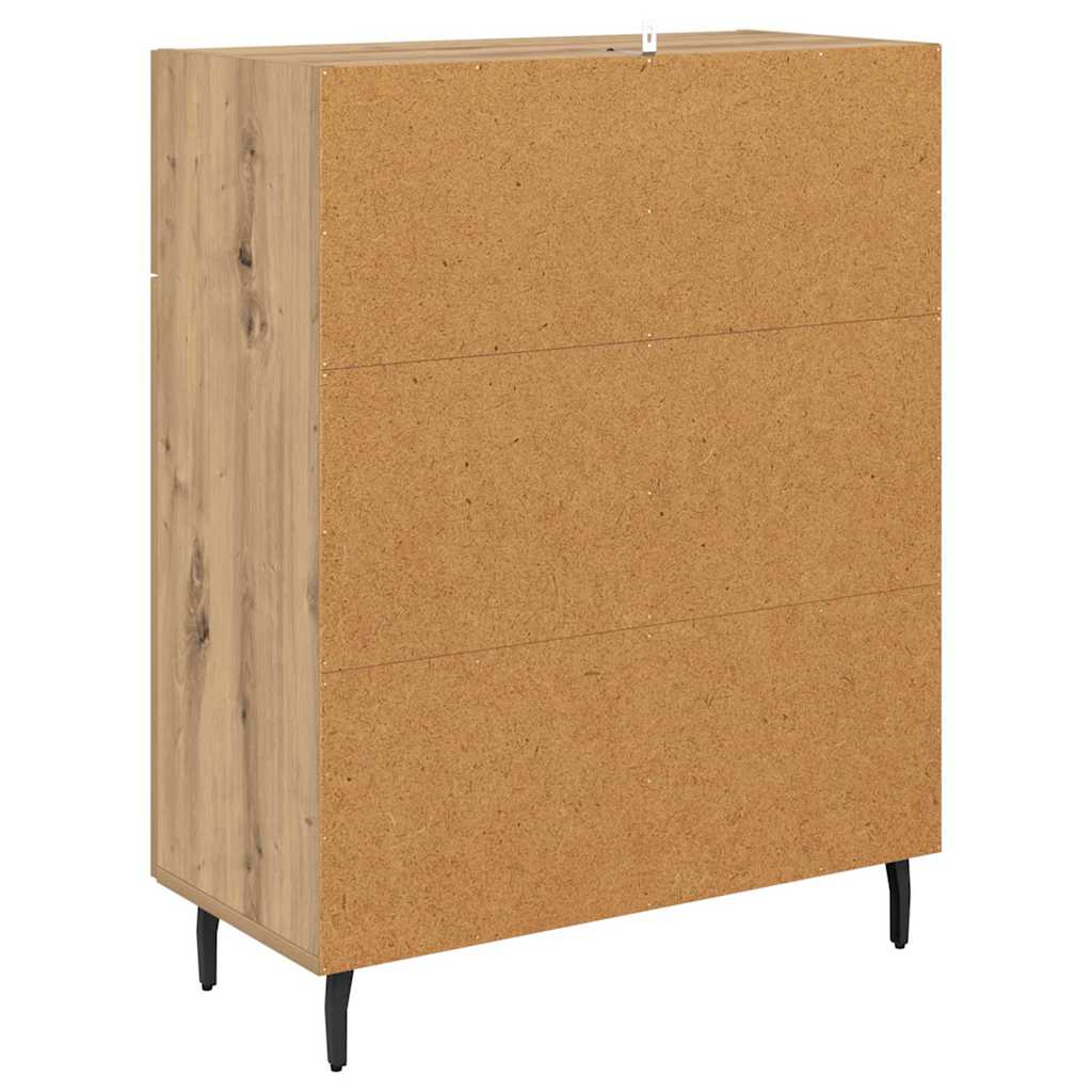 Bufet Stejar Artizanal 69,5 x 34 x 90 cm Lemn compozit — imaginea 9
