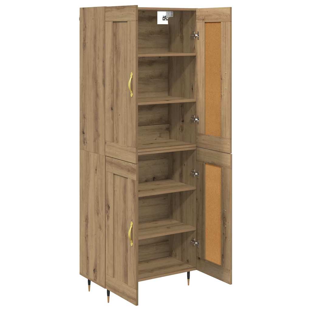 Bufet Stejar Artizanal 69,5 x 34 x 180 cm Lemn compozit — imaginea 6