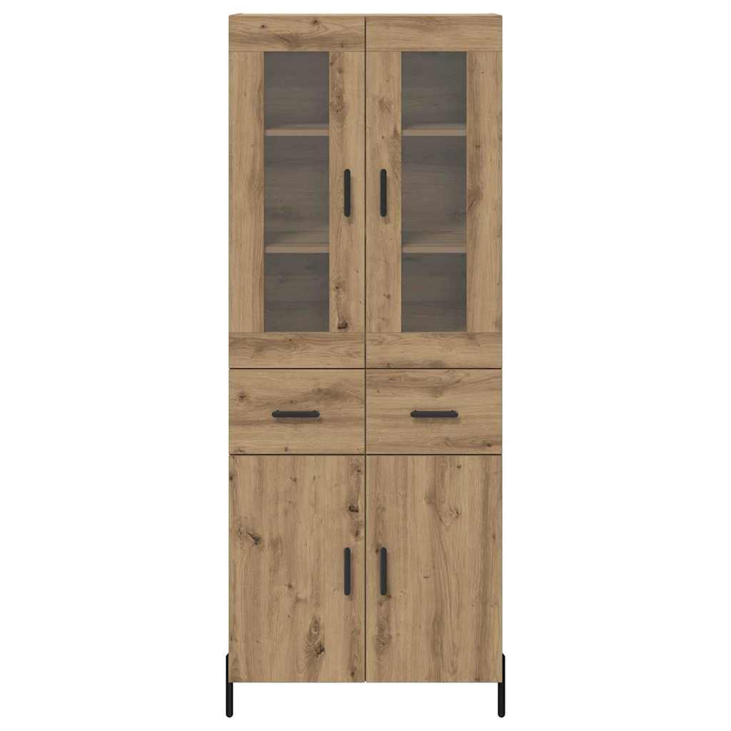 Bufet Stejar Artizanal 69,5 x 34 x 180 cm Lemn compozit — imaginea 9
