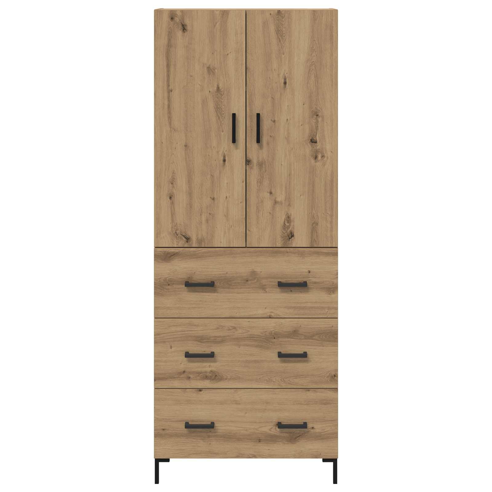 Bufet Stejar Artizanal 69,5 x 34 x 180 cm Lemn compozit — imaginea 8