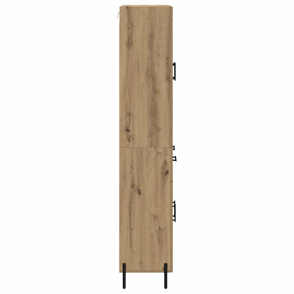 Bufet Stejar Artizanal 69,5 x 34 x 180 cm Lemn compozit — imaginea 10