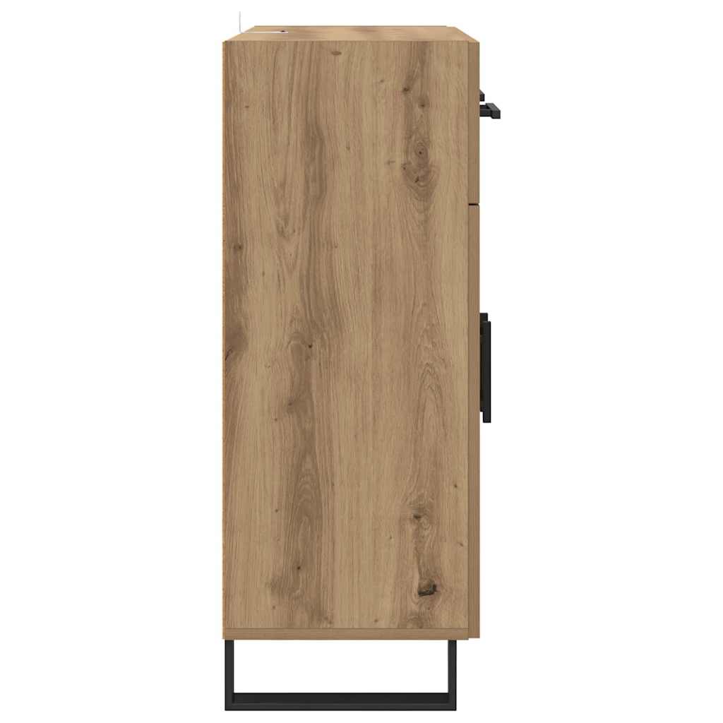 Bufet Stejar Artizanal 69,5 x 34 x 90 cm Lemn compozit — imaginea 10