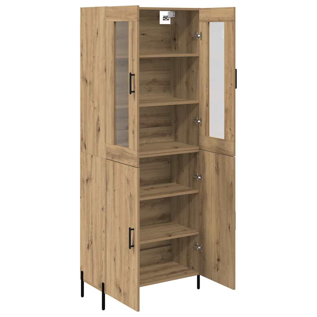 Bufet Stejar Artizanal 69,5 x 34 x 180 cm Lemn compozit — imaginea 6
