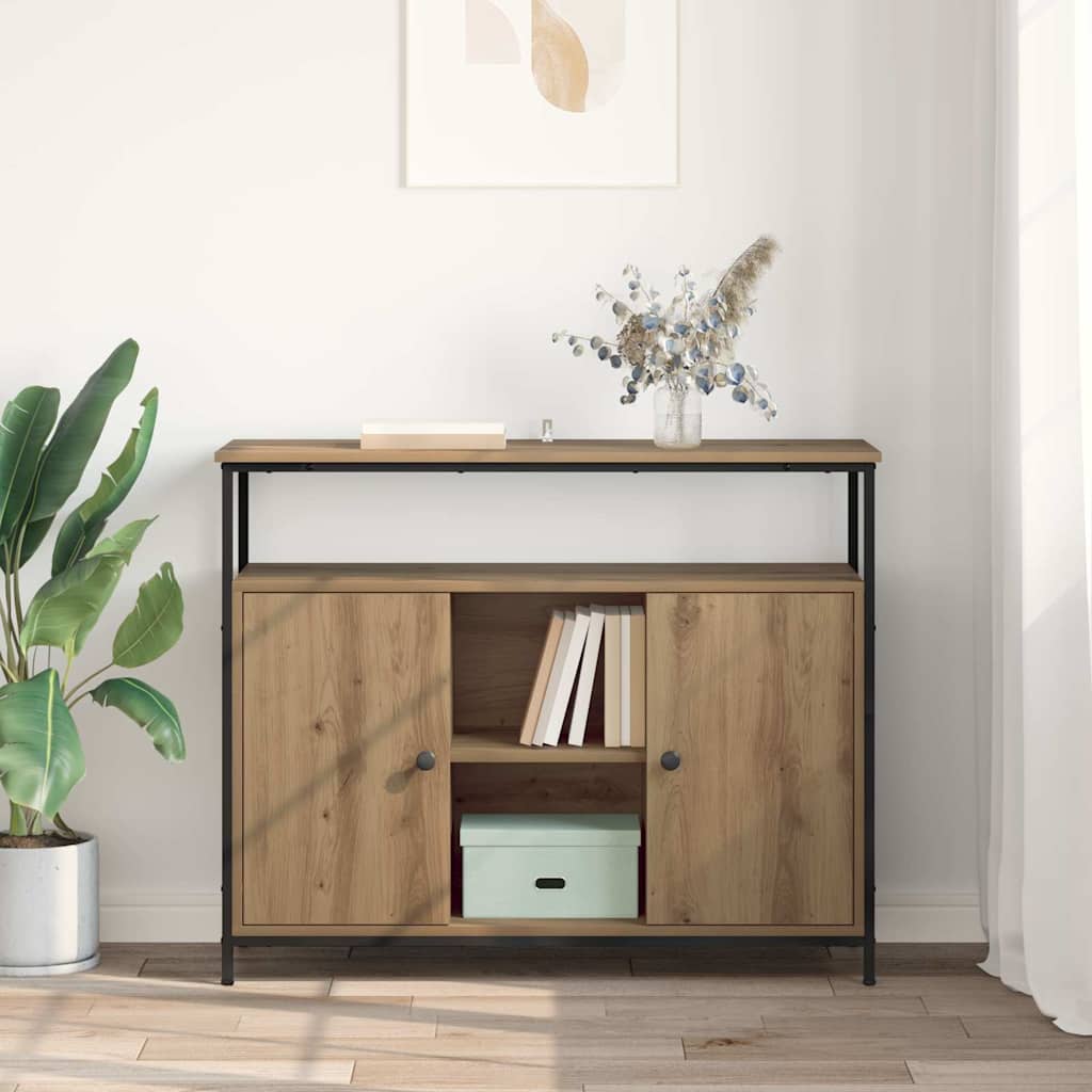 Bufet Stejar Artizanal 100 x 35 x 80 cm Lemn compozit — imaginea 5