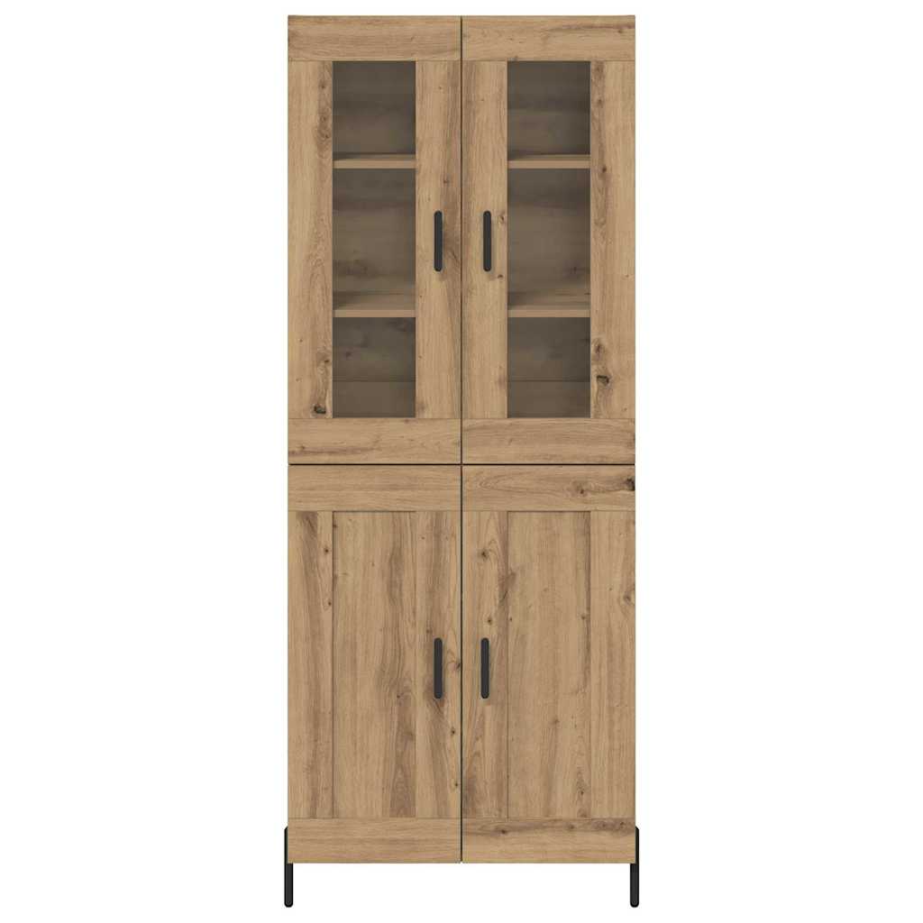 Bufet Stejar Artizanal 69,5 x 34 x 180 cm Lemn compozit — imaginea 9