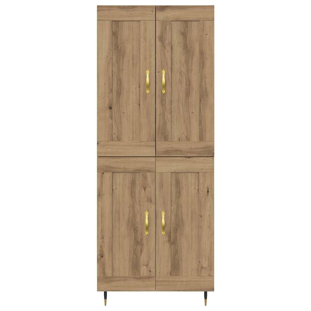 Bufet Stejar Artizanal 69,5 x 34 x 180 cm Lemn compozit — imaginea 9