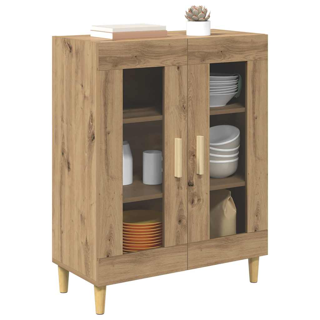 Bufet Stejar Artizanal 69,5 x 34 x 90 cm Lemn compozit — imaginea 4