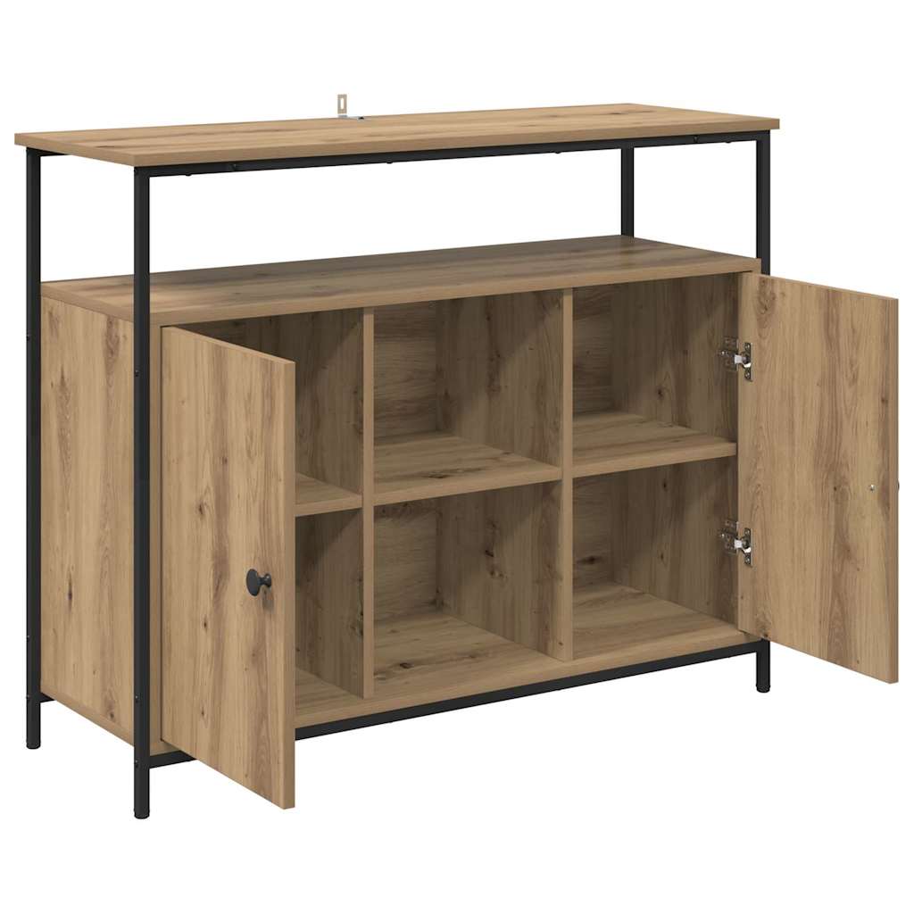 Bufet Stejar Artizanal 100 x 35 x 80 cm Lemn compozit — imaginea 6