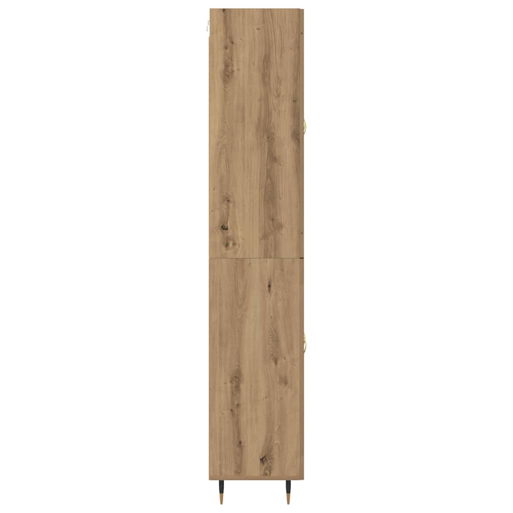 Bufet Stejar Artizanal 69,5 x 34 x 180 cm Lemn compozit — imaginea 10