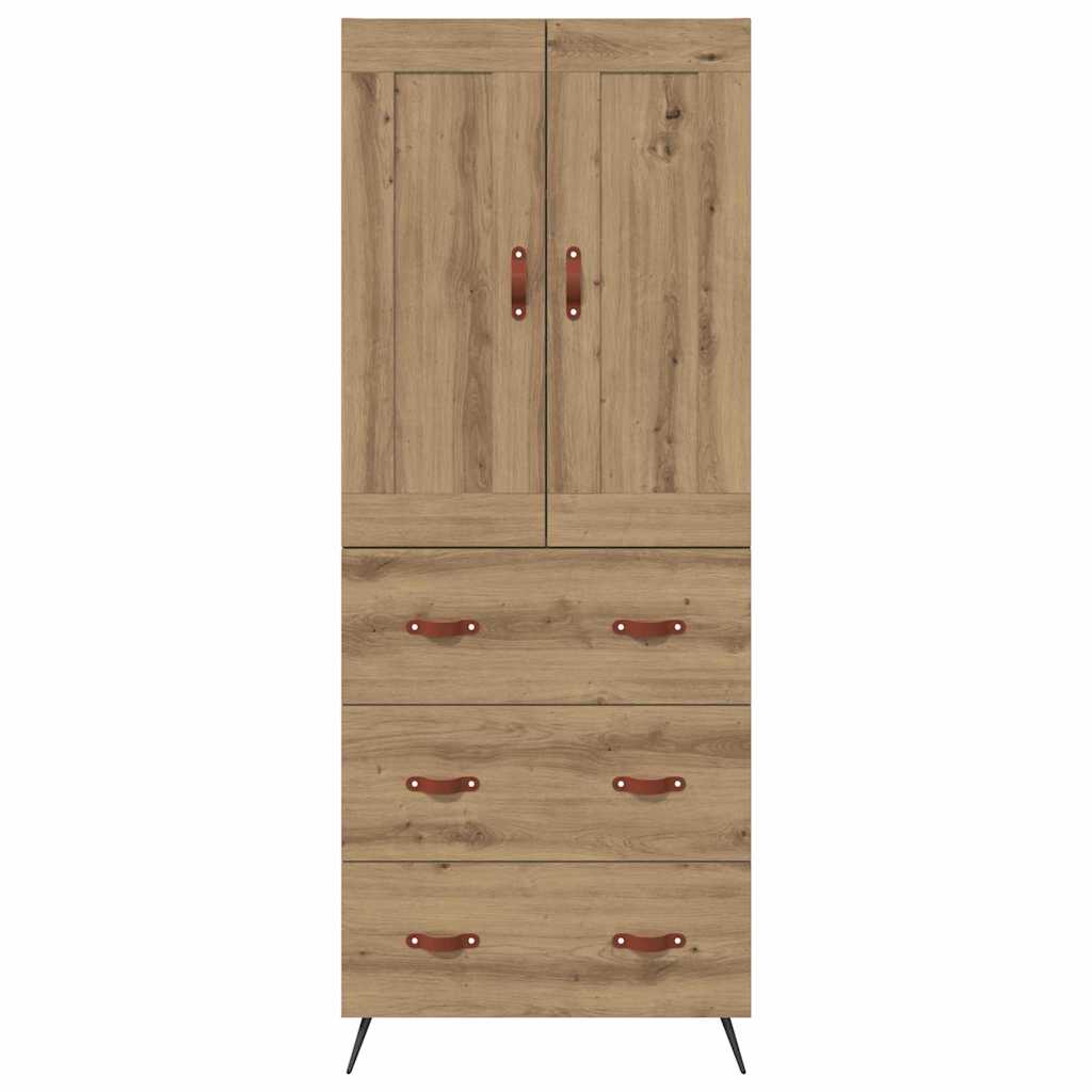 Bufet Stejar Artizanal 69,5 x 34 x 180 cm Lemn compozit — imaginea 9