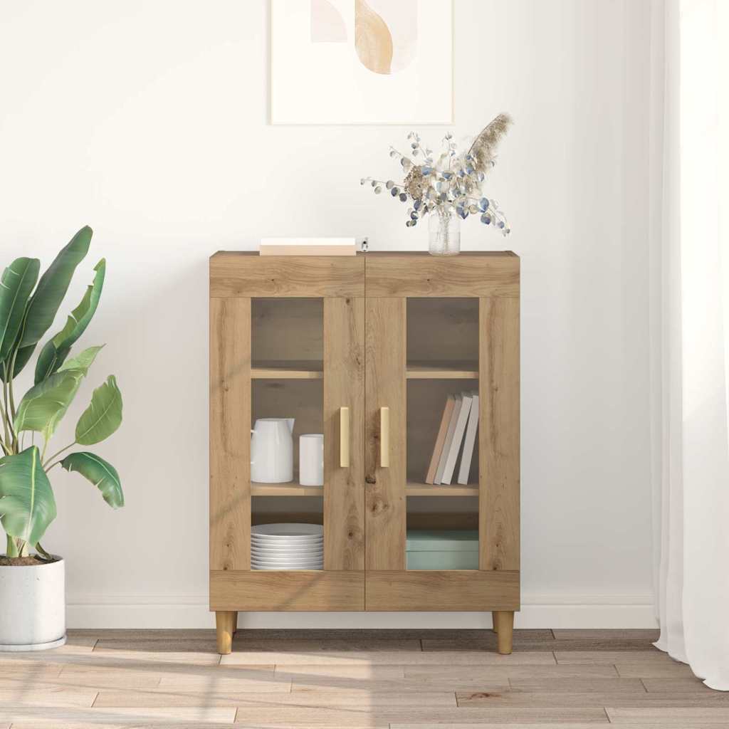Bufet Stejar Artizanal 69,5 x 34 x 90 cm Lemn compozit — imaginea 5