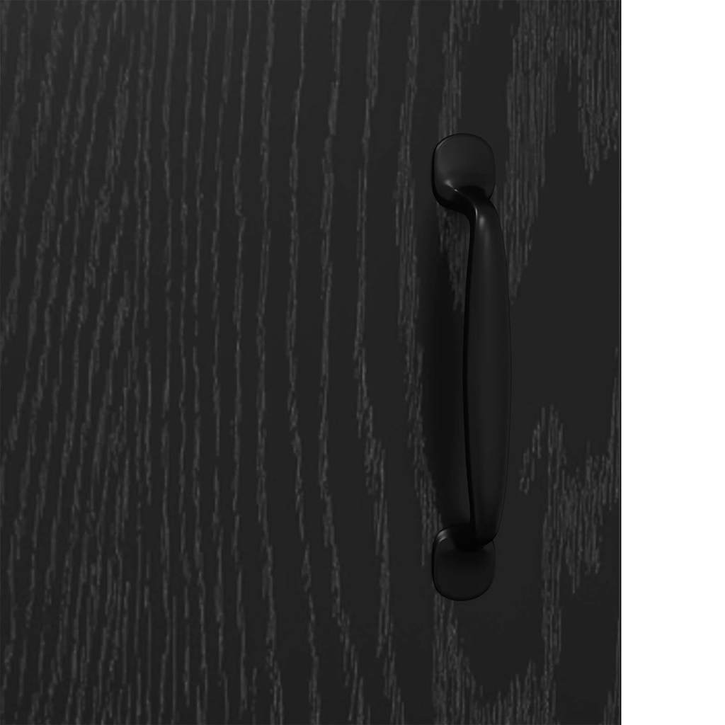 Bufet Stejar Negru 69,5 x 34 x 90 cm Lemn Ingineresc si Fier — imaginea 11