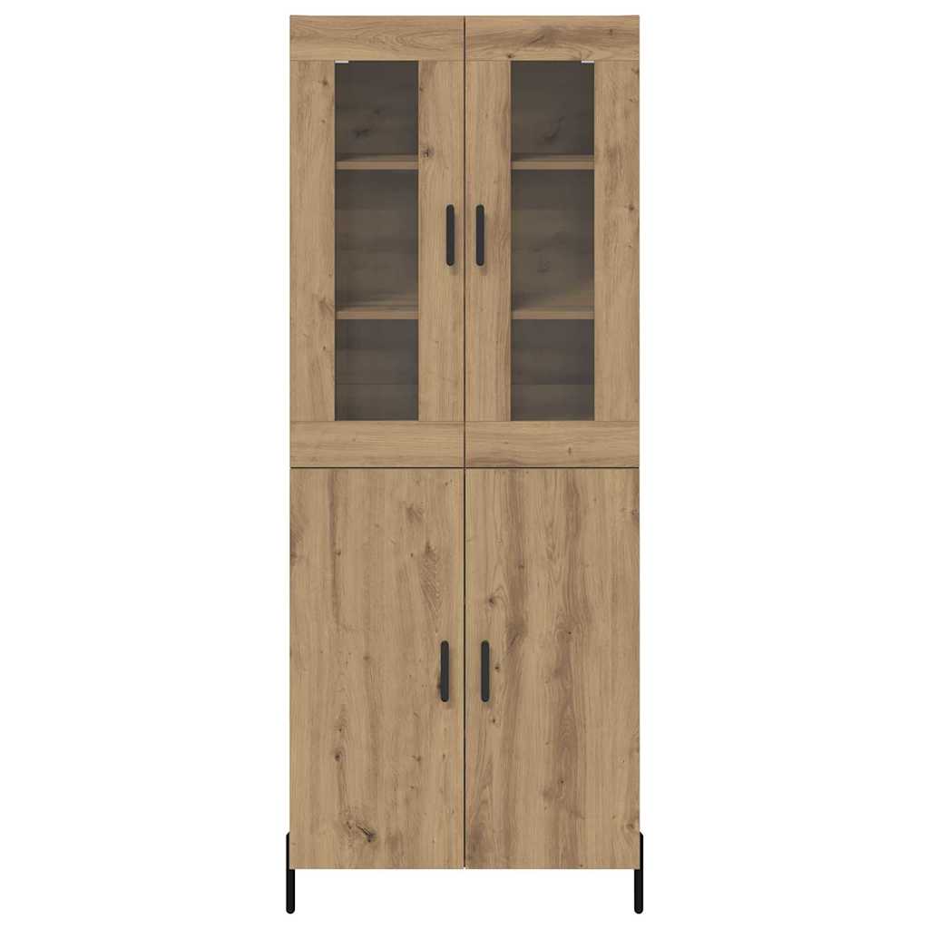Bufet Stejar Artizanal 69,5 x 34 x 180 cm Lemn compozit — imaginea 9
