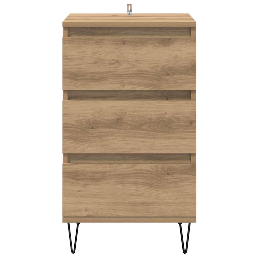 Bufet Stejar Artizanal 40 x 35 x 70 cm Lemn Ingineresc si Fier — imaginea 7