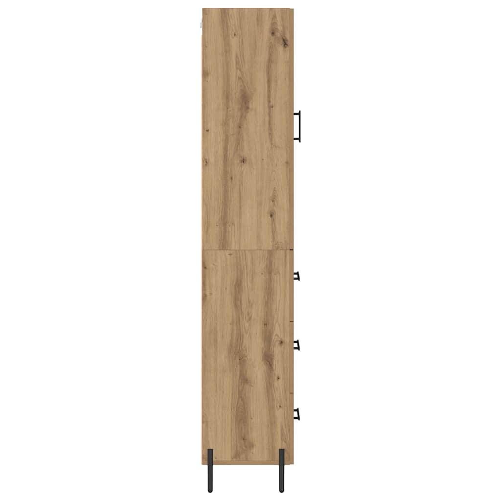 Bufet Stejar Artizanal 34,5 x 34 x 180 cm Lemn compozit — imaginea 10