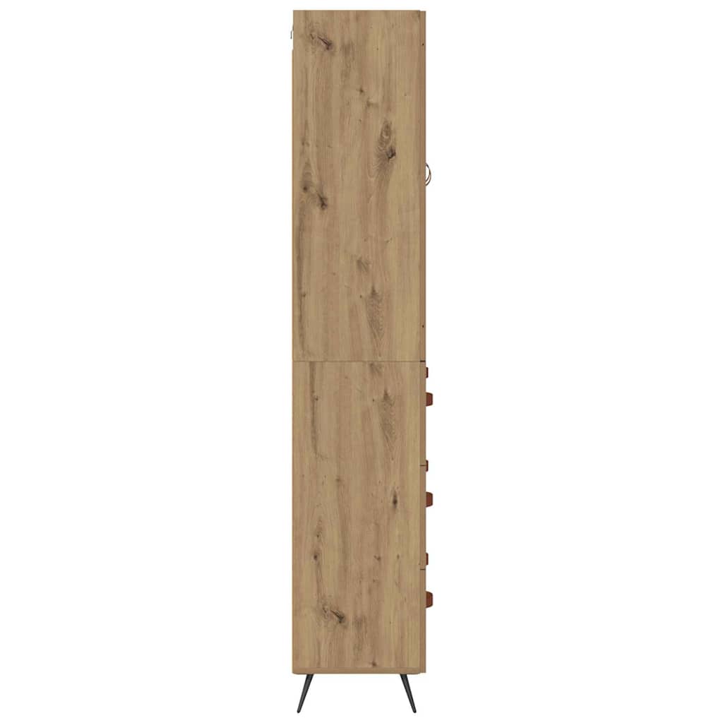 Bufet Stejar Artizanal 69,5 x 34 x 180 cm Lemn compozit — imaginea 10