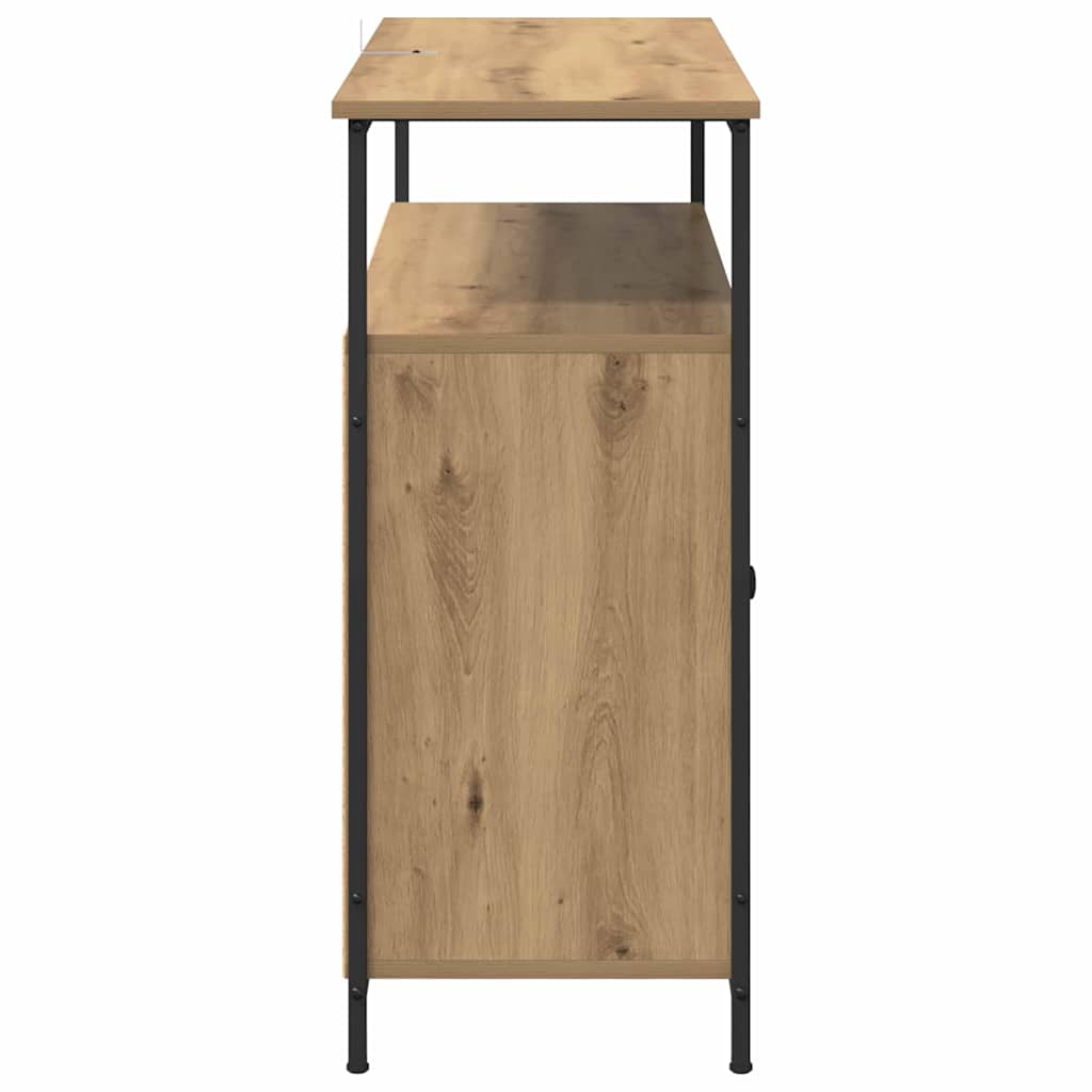 Bufet Stejar Artizanal 100 x 35 x 80 cm Lemn compozit — imaginea 8