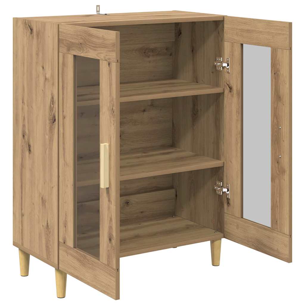 Bufet Stejar Artizanal 69,5 x 34 x 90 cm Lemn compozit — imaginea 6