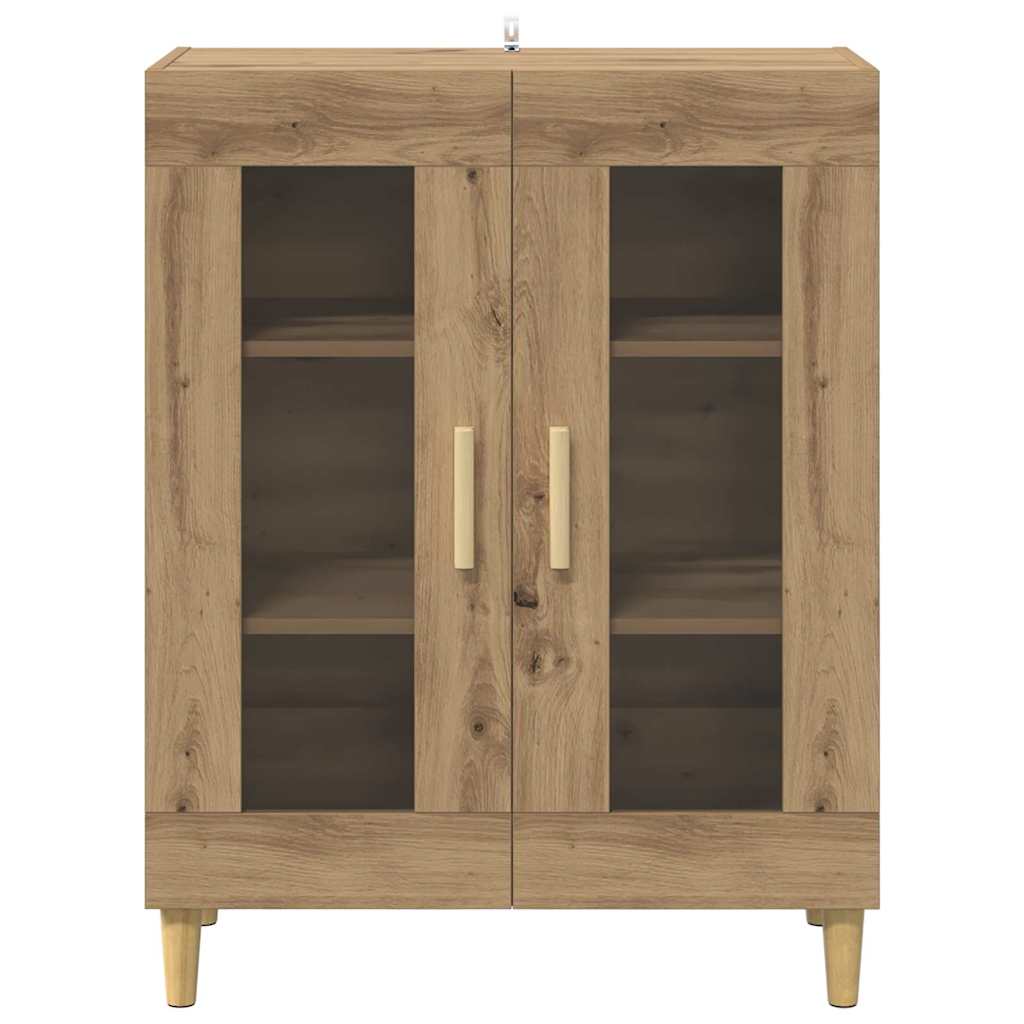 Bufet Stejar Artizanal 69,5 x 34 x 90 cm Lemn compozit — imaginea 7