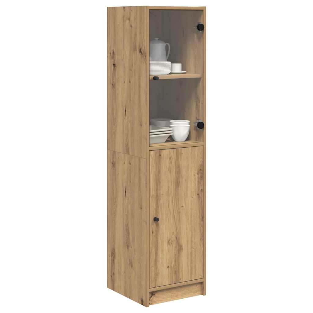 Bufet Stejar Artizanal 35 x 37 x 142 cm Lemn compozit — imaginea 4