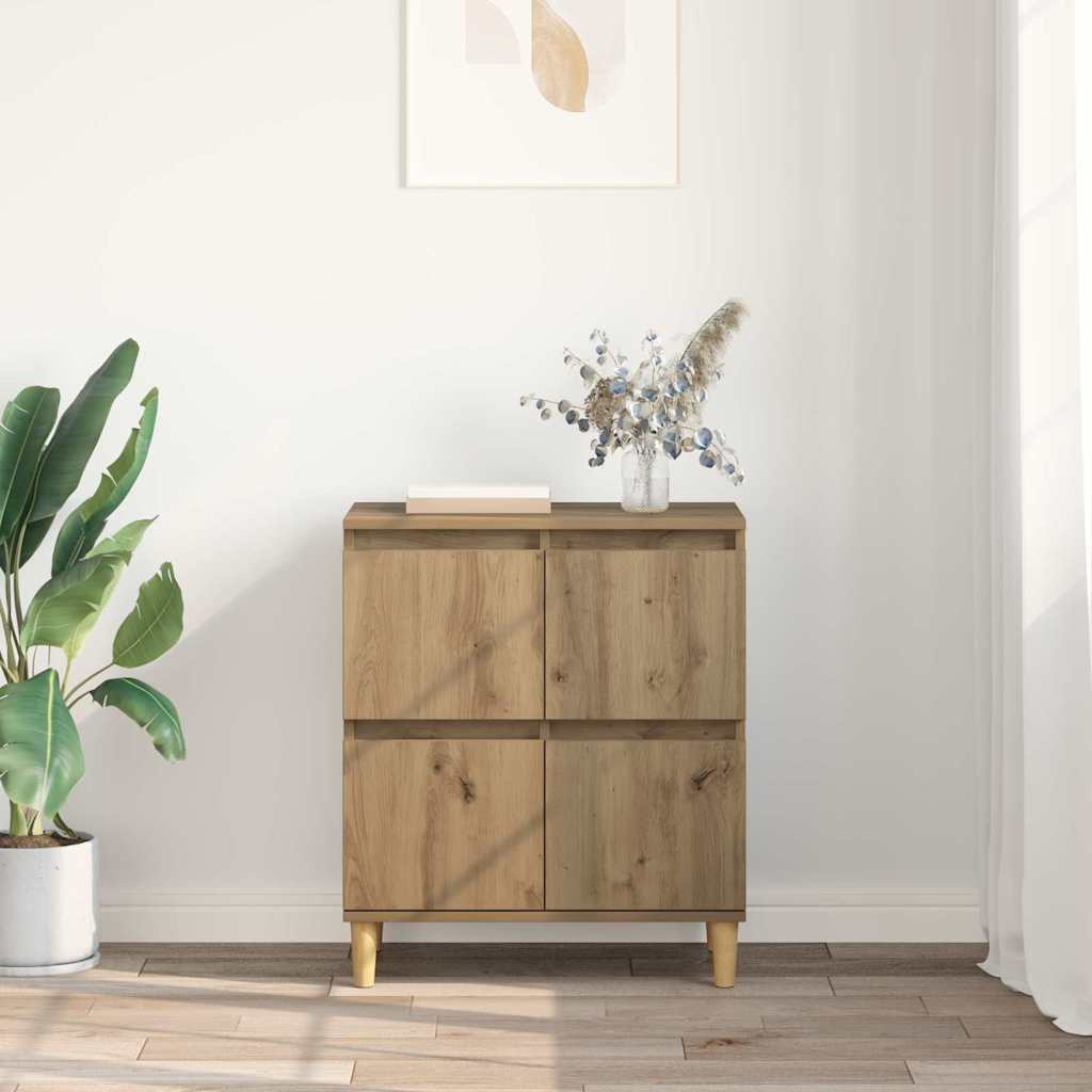 Bufet Stejar Artizanal 60 x 35 x 70 cm Lemn compozit — imaginea 5