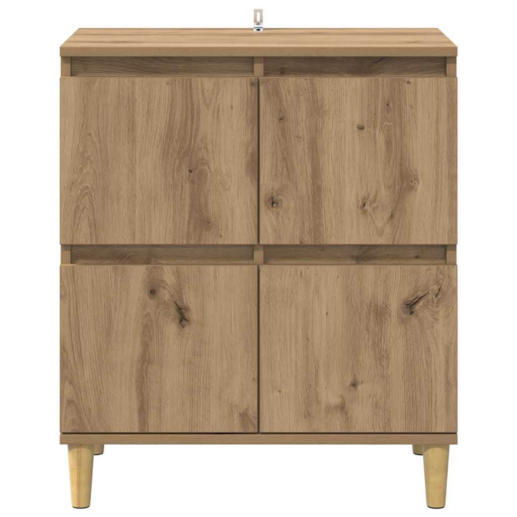 Bufet Stejar Artizanal 60 x 35 x 70 cm Lemn compozit — imaginea 7