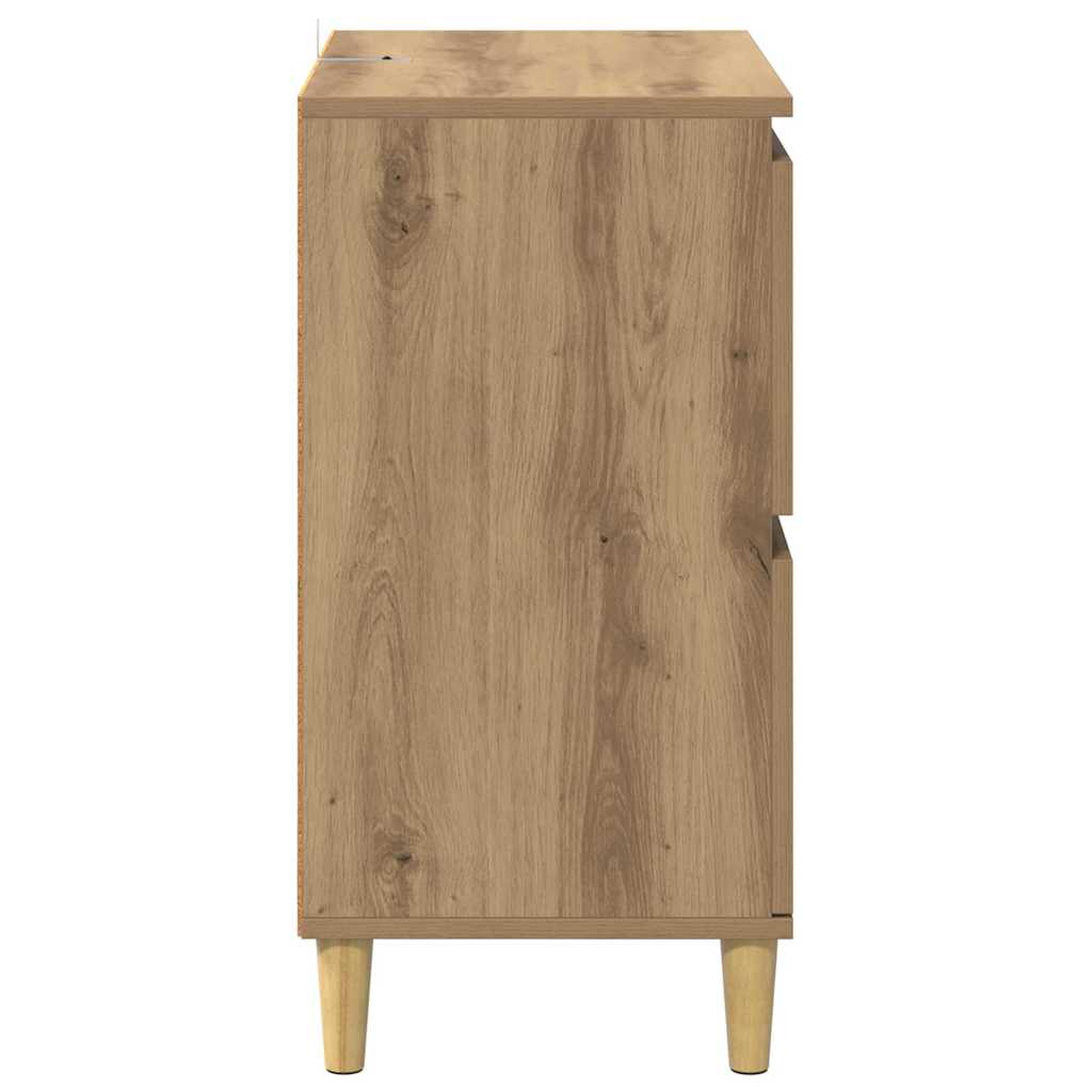 Bufet Stejar Artizanal 60 x 35 x 70 cm Lemn compozit — imaginea 8