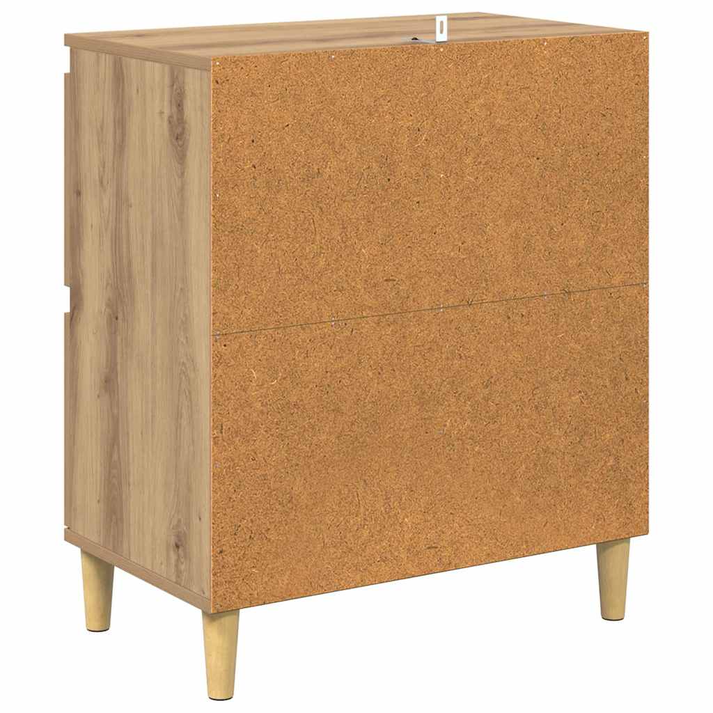 Bufet Stejar Artizanal 60 x 35 x 70 cm Lemn compozit — imaginea 9