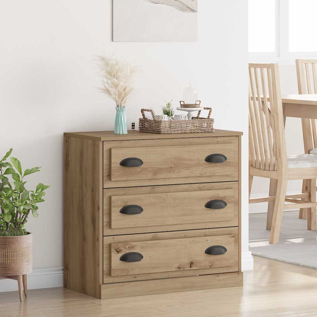 Bufet Stejar Artizanal 70 x 35,5 x 67,5 cm Lemn compozit — imaginea 2