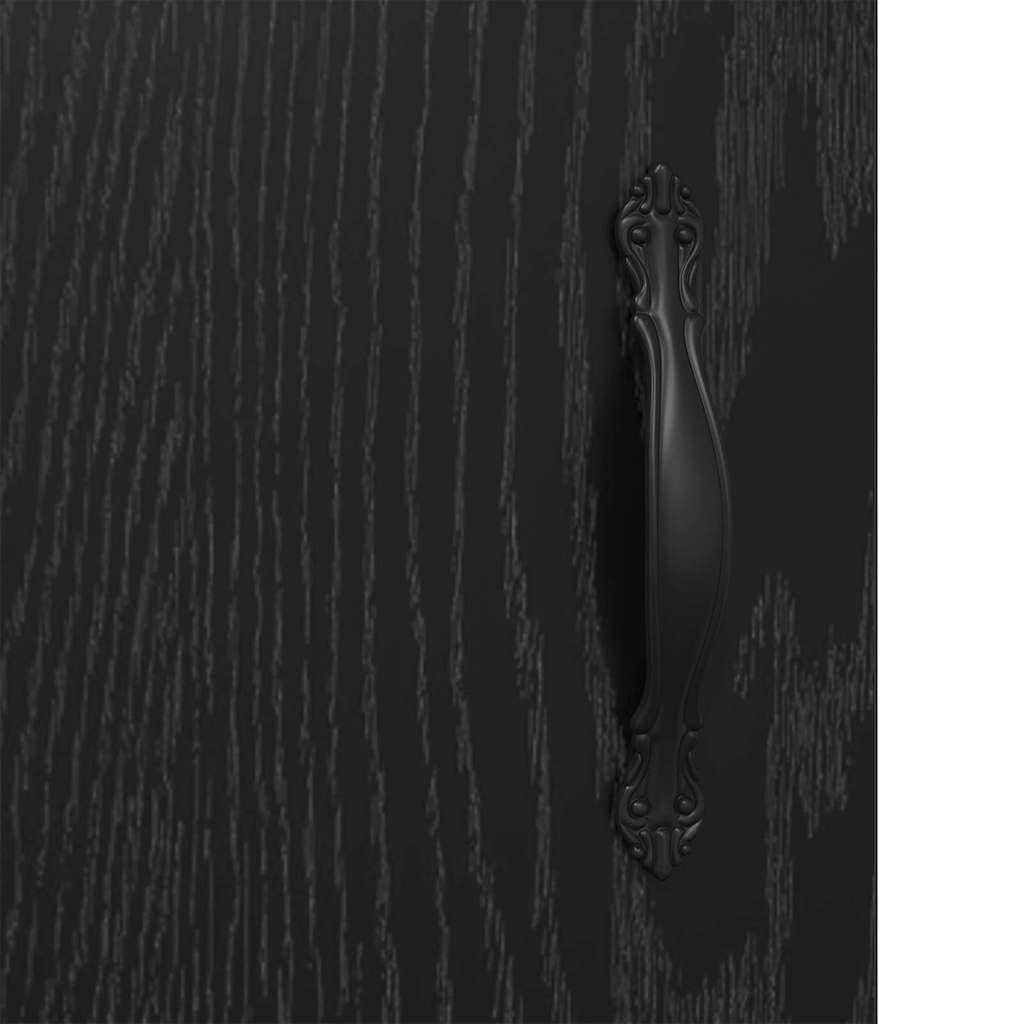 Bufet Stejar Negru 34,5 x 34 x 90 cm Lemn Ingineresc si Fier — imaginea 11