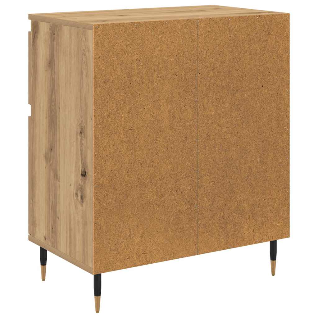 Bufet Stejar Artizanal 60 x 35 x 70 cm Lemn Ingineresc si Fier — imaginea 9