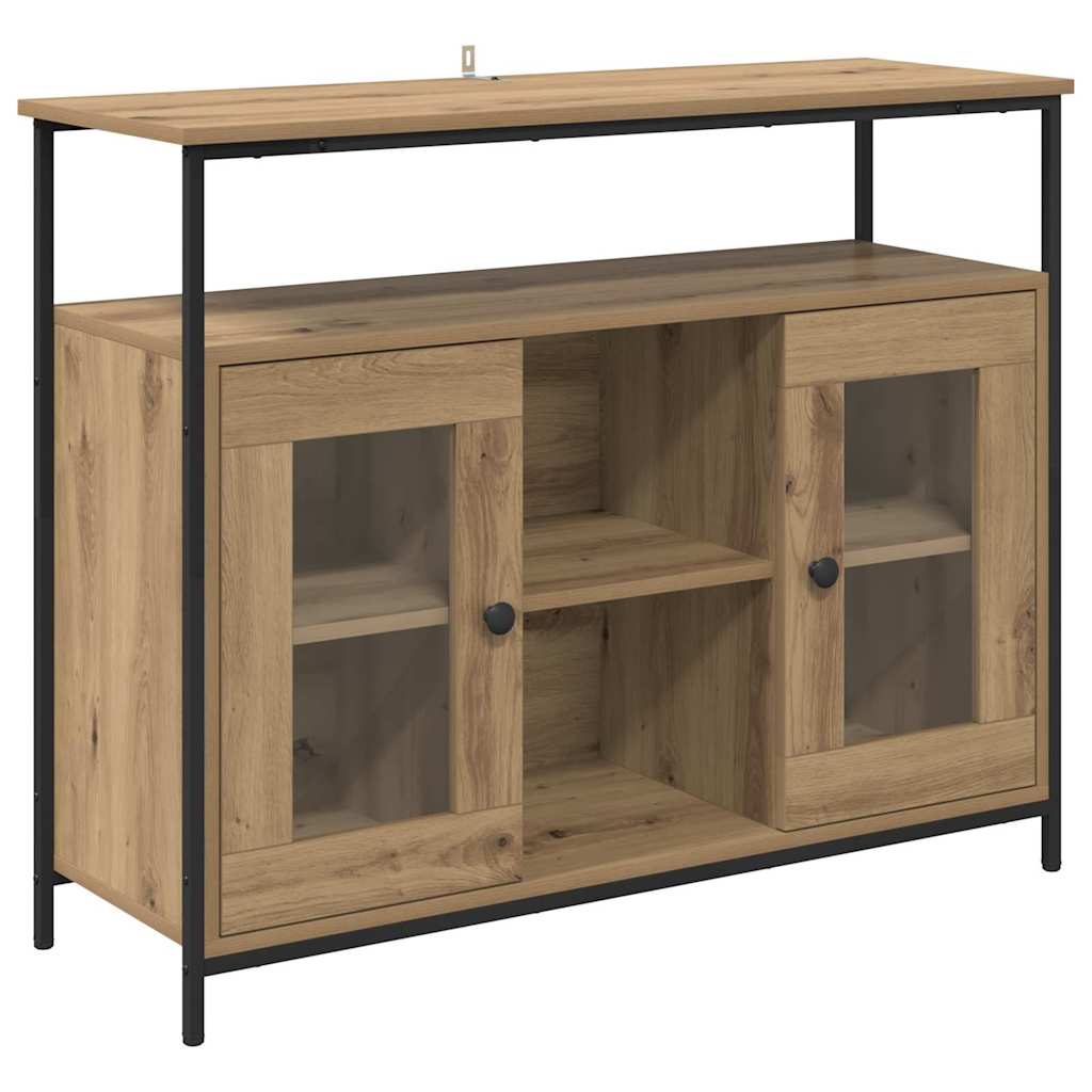 Bufet Stejar Artizanal 100 x 35 x 80 cm Lemn compozit