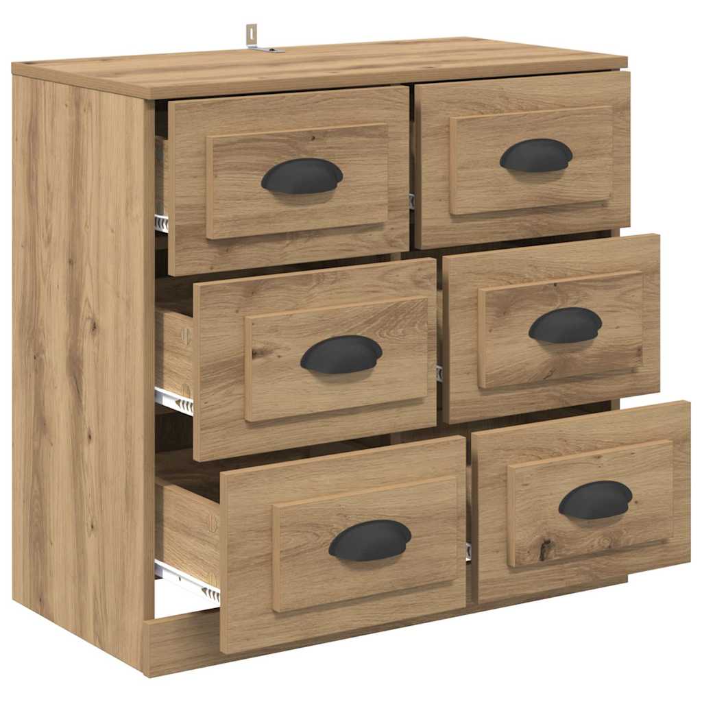 Bufet Stejar Artizanal 70 x 35,5 x 67,5 cm Lemn compozit — imaginea 6