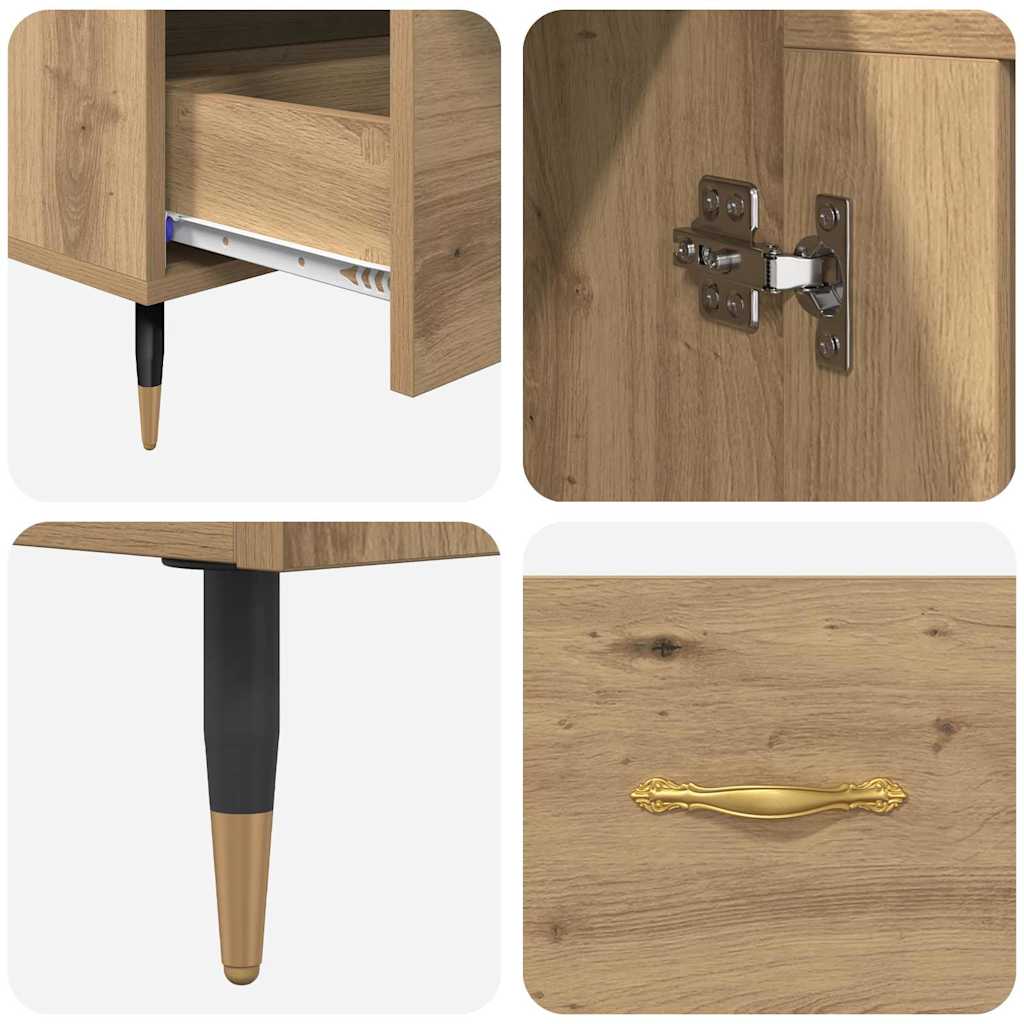 Bufet Stejar Artizanal 69,5 x 31 x 115 cm Lemn compozit — imaginea 9