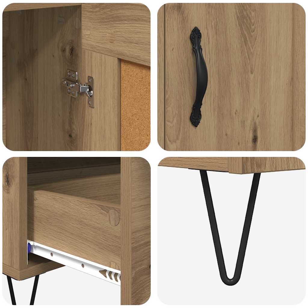 Bufet Stejar Artizanal 69,5 x 31 x 115 cm Lemn compozit — imaginea 10