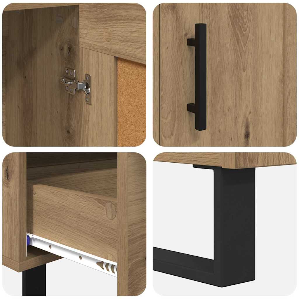 Bufet Stejar Artizanal 69,5 x 31 x 115 cm Lemn compozit — imaginea 10