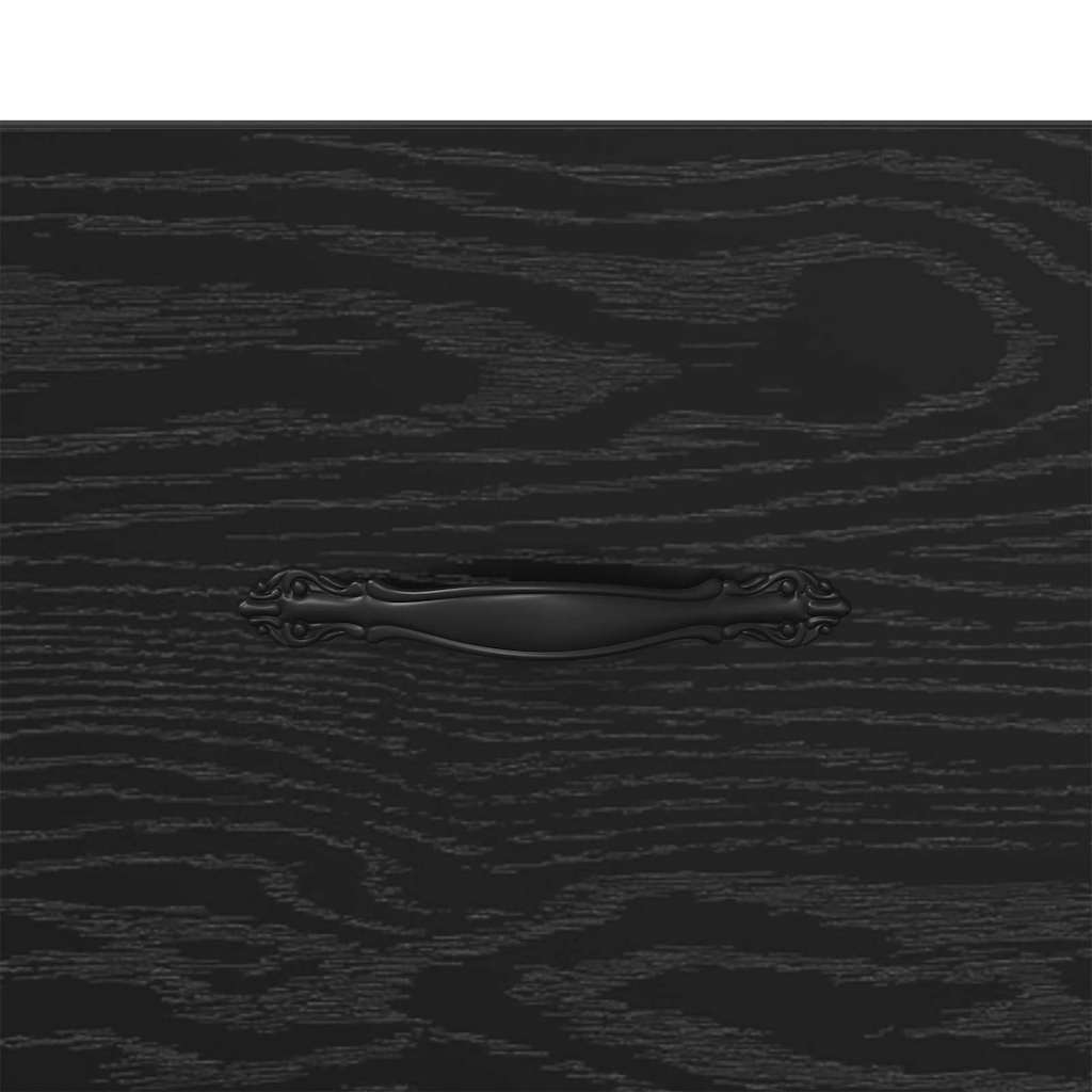 Bufet Stejar Negru 69,5 x 34 x 90 cm Lemn Ingineresc si Fier — imaginea 10