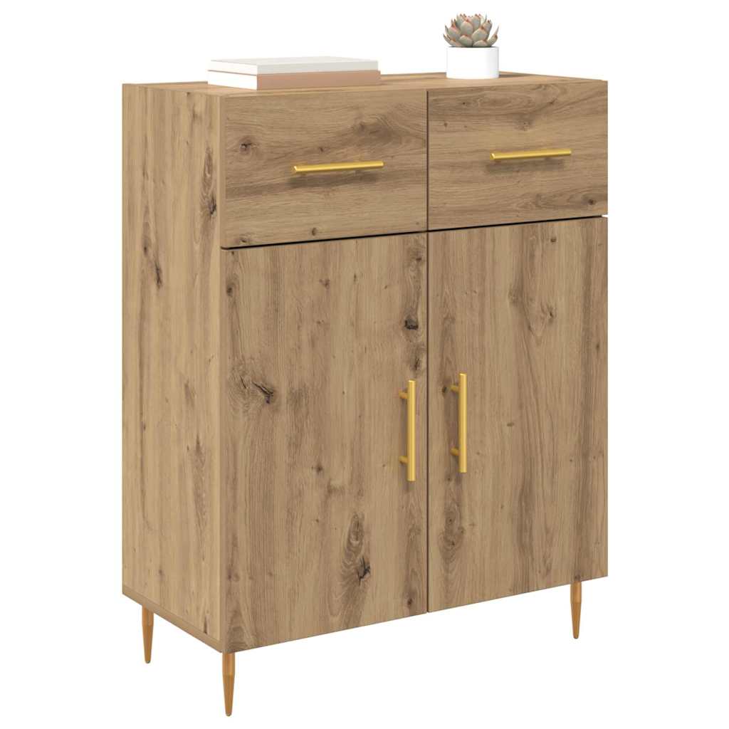 Bufet Stejar Artizanal 69,5 x 34 x 90 cm Lemn compozit — imaginea 4