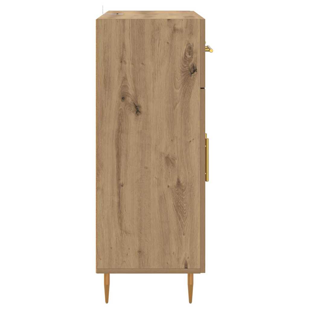 Bufet Stejar Artizanal 69,5 x 34 x 90 cm Lemn compozit — imaginea 8