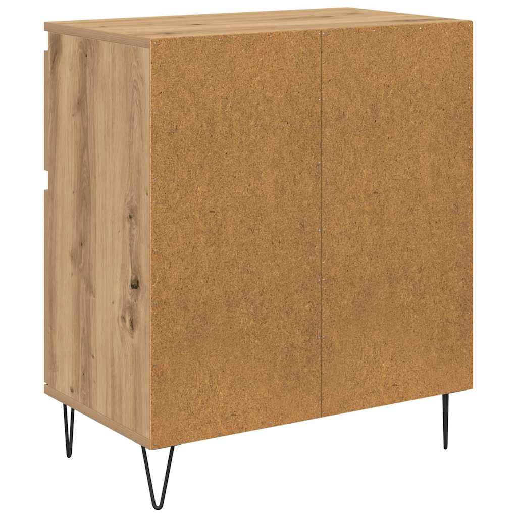 Bufet Stejar Artizanal 60 x 35 x 70 cm Lemn Ingineresc si Fier — imaginea 9